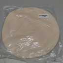 ADRIMER Placemats, Heat Resistant Round Placemats Set of 6 Washable, Waterproof Table Mats, Wipeable Faux Leather Place Mats for Kitchen, Dining Room, Beige