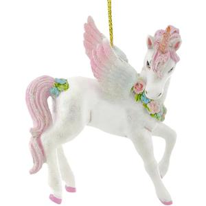 Kurt Adler 3.5" RESIN UNICORN ORNAMENT