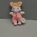 OUOZZZ Soft Baby Doll for 1 Year Old Girl Gifts - Toys for 1+ Year Old Girl Birthday Ideal Baby Valentines Day Gifts Adorable Toddler Girl Toys Tulip Pink 10"