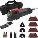ZKH Oscillating Tool, 3.2 Amp Oscillating Saw, 3.5 Oscillation Angle, 10,000 to 22,000 OPM Oscillating Multi Tool with Tool-Free Blade Change, 26PS Accessories,10 ft Cord, Tool Bag for Sanding