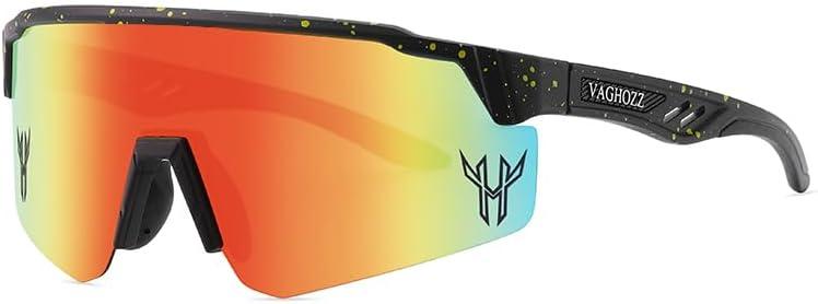 Polarized Cycling Sunglasses for Adult and Youth Men Women Unisex UV Protection Eyewear Goggles for Baseball Outdoor (La6)