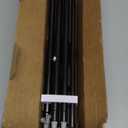 Curtain Rods No Drilling 2 Pack 32 to 58 Inch, HOTOZON 5/8 Inches No Drill Curtain Rods for Windows 40 to 54 Inches(3.2-4.5 ft), Renter Friendly Drapery Rod for Lightweight Curtains, Black