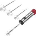 Cook Guy Vegetable Corer with Folding Fruit Knife - Multi-Purpose Sharp Blade Veggie Corer Drill for Zucchini, Potatoes, Carrots - Ergonomic Anti-Slip Handle, 4 Sizes for Coring and Hollowing