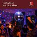 Pyle 16-Inch Disco Ball Hanging Mirror Ball | Disco party decorations for birthdays, weddings, clubs, dance parties, and covered outdoor events | Disco party decorations for birthdays, weddings, clubs, dance parties, and covered outdoor events