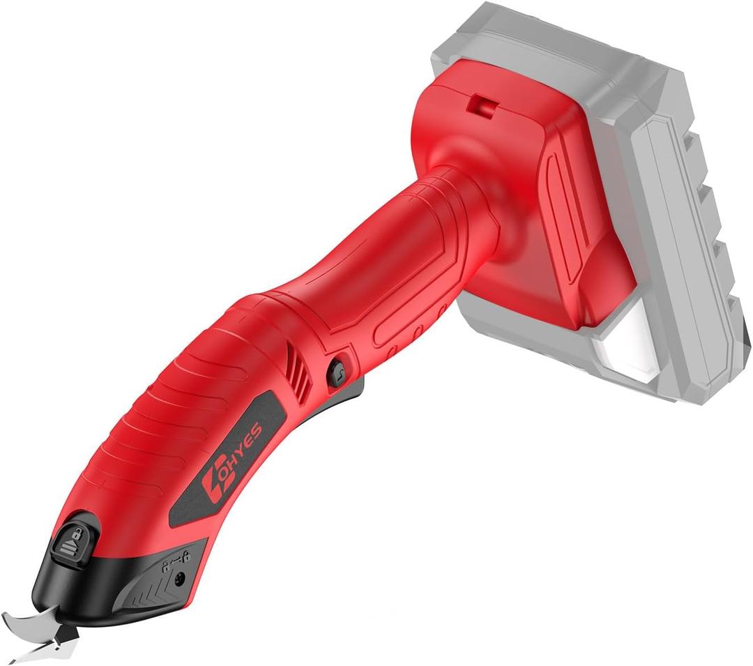 Cordless Power Cutter Fit for Milwaukee 18V Battery for Fabric Leather Carboard Cutter Festival Decoration Hard-Plastic(Battery not included)