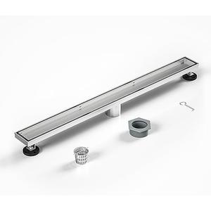 Bochni Linear Shower Drain 28" Brushed 304 Stainless Steel | Fast Drainage | Tile Inserted | Stainless Floor Drain Grate | Hair Strainer | Drain Key | The Upgrade for Your Bathroom
