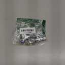 2 Pack Chrome Brass (1/2" Nominal Comp) 5/8" OD Comp x 3/8 Inch OD Compression Quarter Turn Water Straight Angle Stop Valve Shut Off