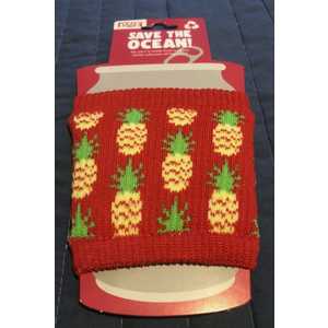 FREAKER Slippy Recycled Bottle Beverage Insulator, Pineapple Flag Pack Of 2