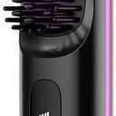 10 o'clock Cordless Hair Straightener Brush, Portable Straightening Brush for Travel, Mini Ionic Hot Comb, Rechargeable Hair Brush Straightener for Women, Dual Power