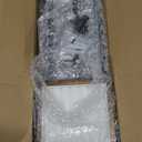 Mkono Hanging Jewelry Organizer Wall Mounted Jewelry Organizer Necklace Holder with Rustic Wood Shelf, Ring Display Box, Ear Studs Earring Holder Bracelet Organizer