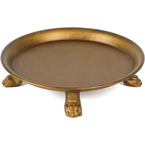 NIKKY HOME Vintage Ring Holder Jewelry Gold Clawfoot Dish, Trinket Display Decorative Metal Tray Classy Birthday Gifts for Women