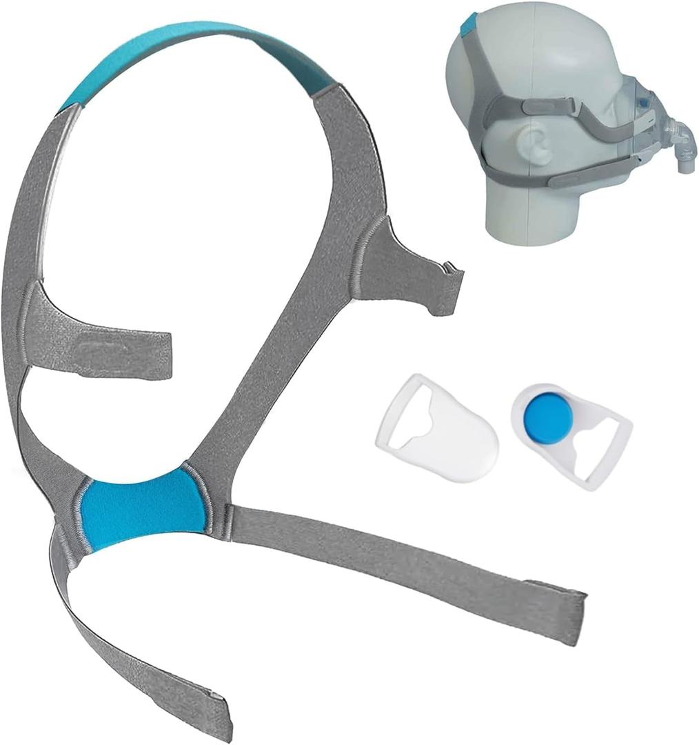 Airfit F20 Headgear Medium with Clips, Replacement CPAP Mask Headgear Straps with Clips CPAP Supplies for Airfit/AirTouch F20 (Without Mask) (1-pack)