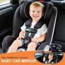 GES Rear View Mirror - 360 Degree Adjustable, Strengthen Suction Cup for Car - 5.9 x 2.2Inch - Black