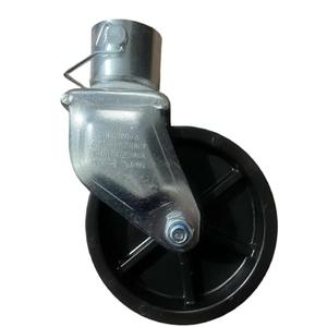 DLFZWB 6" Inch 1200lbs Trailer Swirl Jack Wheel Caster Replacement with Pin Boat Hitch Camper Removable (Trailer Jack Wheel Without Bearing)