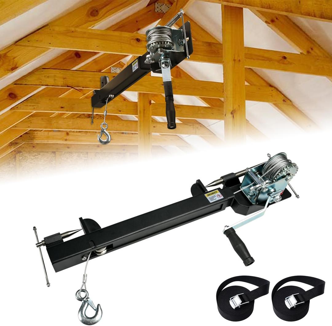 Attic Utility Lift System with 500LBS Manual Winch