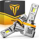 FAHREN H11 Fog Bulbs, Upgraded H11/H8/H9 Bright Lighting Bulb, Brighter 24 CSP Chips, Boost Epic Night Visibility, 6500K Cool White IP68 Waterproof, Pack of 2