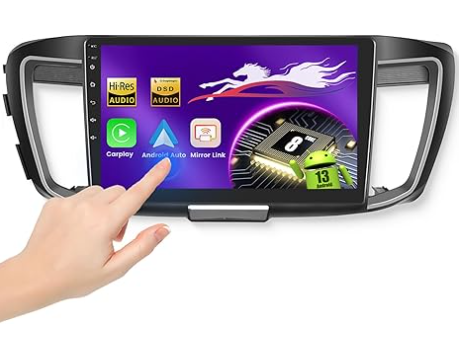 Wireless Carplay Car Stereo for Honda Accord 2.4L 2013-2015 with 10.1-Inch Touchscreen, [Qualcomm 8-core 4+64GB] Android 13 Car Radio Android Auto BT5.1/DSP/Hi-Res Audio/WiFi/SWC/GPS/OTA