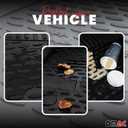 OMAC Floor Mats for Honda Element 2003-2008 Car Mats All Weather 3D Custom Fit Rubber Mat Waterproof Odorless TPE Floor Liners Laser Measured Non-Slip (Black)