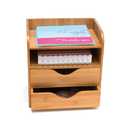 Lipper International 4-tier Mini Desk Organizer, Brown