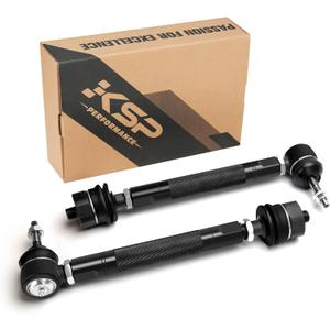 KSP Heavy Duty Tie Rods for 1999-2007 Chevy GMC Silverado Sierra 1500, 0-6" Adjustable Tie Rod Ends Kit Fit Escalade Avalanche Suburban Tahoe Yukon 4x4 Trucks Only, 2PCS Front Lower Tie Rod Links