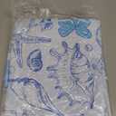 4 Pcs 31.5 Inches Inflatable Pool Floats Blue Coastal and Bows Pool Tubes Durable Swim Rings for Summer Interactive Water Play Accessories Beach Swimming Party Supplies for Adults