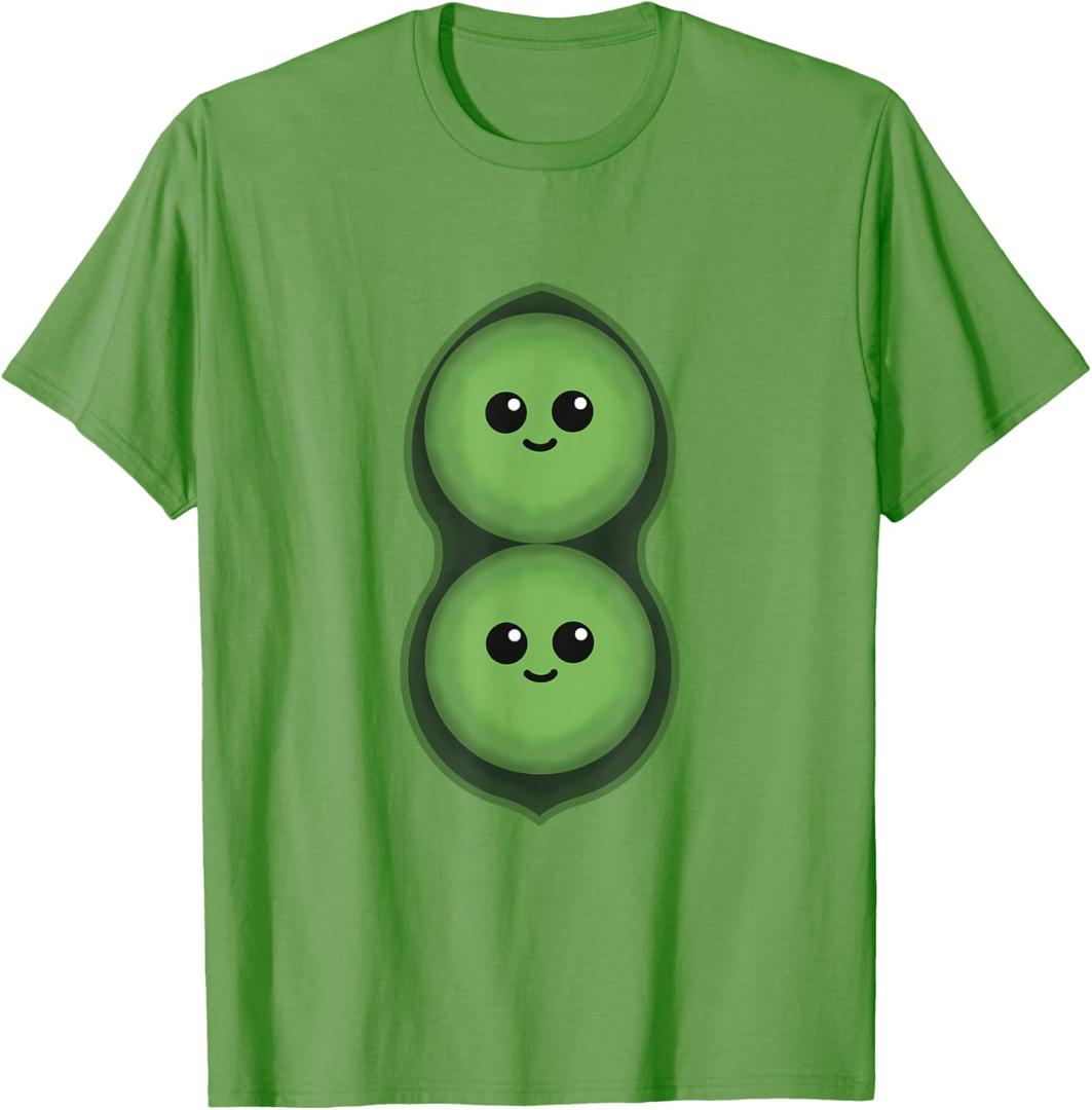 Two Peas In A Pod Pea Costume T-Shirt, L