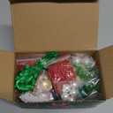 AWHETIE Christmas Crafts for Adults Kids, 40 Sets Beaded Ornament Kit, Including 20 Pcs Wreath with Bell/ 5 Pcs Snowman/ 5 Pcs Christmas Tree/ 10 Pcs Candy Cane, Holiday Tree Decorations