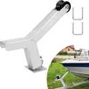 Boat Trailer Winch Stand with Trailer Rollers Fit 3" W X 4" H Boat Trailer Tongue Stands, Adjustable Trailer Winch Holder with Roller Boat Winch Mount for speedboats, Fishing Boats, motorboats