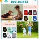 12 Pieces Dog Shirts Pet Printed Clothes with Funny Letters Summer Pet T Shirts Cool Puppy Vest Breathable Dog Outfit Soft Cat Sweatshirt for Chihuahuas Cats Accessories, 12 Styles (Small)