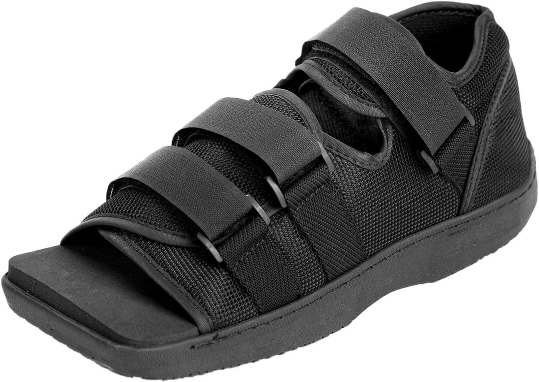 Post Op Shoe, Post Op Recovery Shoe, Adjustable Medical Walking Shoe for Post Surgery or Operation Foot Support, Broken Foot or Toe, Fracture or Ulcer, M, Male Size 8.5-10, Female Size 10-11.5