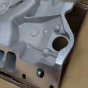 Intake Manifold Dual Plane Carbureted Cast Aluminum Compatible with Chevy Small Block 1996-2002 Vortec 5.0 305/5.7 350 SBC with Spread or Square Bore Carbs