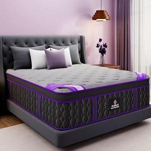 (Luxury Hotel) 12 Inch California King Size Hybrid Mattress in a Box Medium
