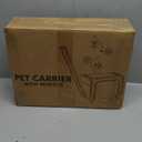 Pet Carrier Airline Approved on Wheels - Two Sided Expandable Cat Soft Carrier for Puppy and Cats Under 26lbs, Rolling Cat Carrier for Airplane, Camping, Outdoor (Pink)