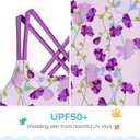 LQSZ Girls One Piece Swimsuits Quick Dry Beach Bathing Suit Cross Shoulder Strap Swimwear