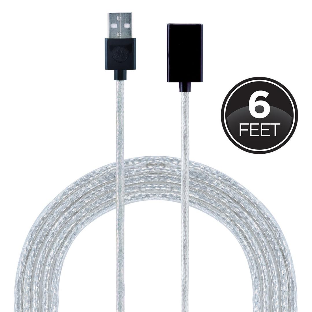 GE 6ft. USB Extension Cable,Black