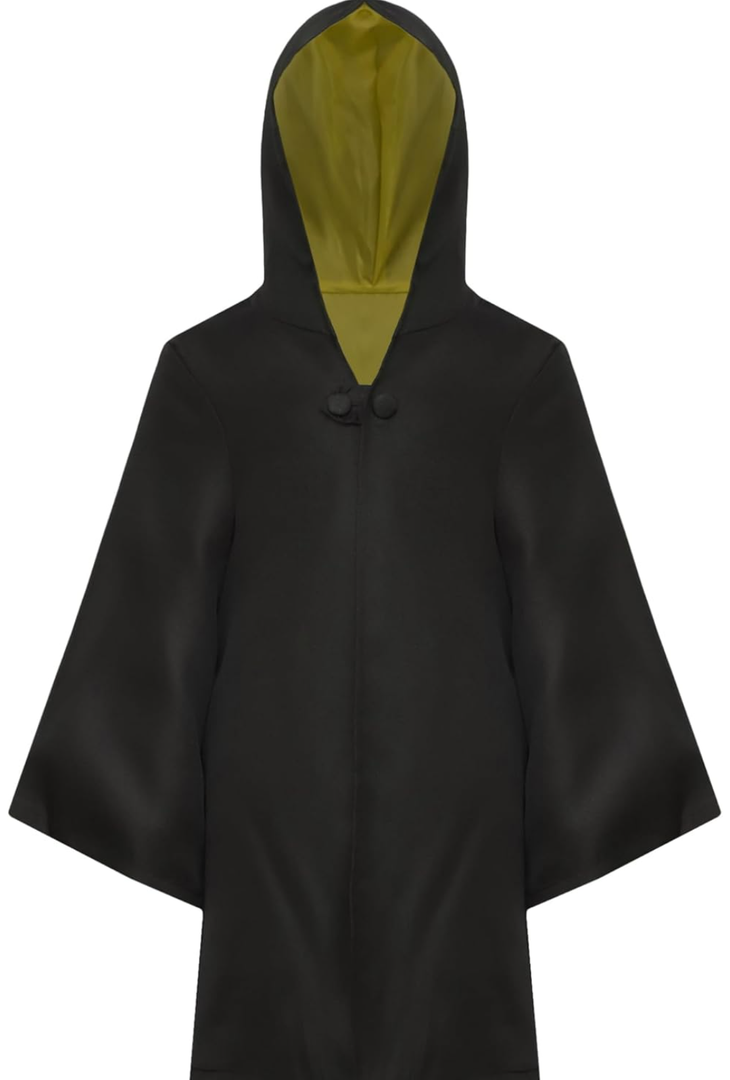 Brand: Agoky Kids Girls Boys Long Sleeve Hooded Cloak for Halloween Costume Wizard Cape Role Play Party Fancy Dress Up, Size S