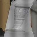 100 Pcs Small Clear Vials Spice Mini Jars with Lids Mini Glass Bottles with Screw Aluminum Metal Caps Tiny Jars Sample Containers for Powder Cream Cosmetic Jewelry Wedding (10 ml,Silver Caps)