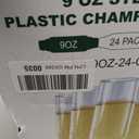 FOCUSLINE 24 Pack 9 Oz Clear Plastic Champagne Flutes, Stemless Plastic Champagne Glasses Clear, Heavy Duty Toasting Glasses, Shatterproof and Disposable Cups Perfect For Any Party