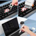 20-in-1 for AirPod Cleaner Kit Pro 4 3 2 1 - Multifunction Cleaning Tool for Headphones Earbuds Phone Laptop Keyboard Screen - Metal Tip, Soft Brush, Flocking Sponge, 15ml Spray, Cloth, Putty