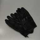 Motorcycle Gloves for Men Touchscreen Full Finger Leather Gloves Protection Riding Driving Biker Glove Black (XX-Large)