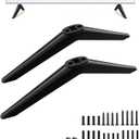 TV Stand for Westinghouse Roku TV Legs, TV Stand Legs for Compatible with Holes Center Distance 1.3cm/0.51inch - 2.4cm/ 0.94inch, Please Measure Distance Between TV Bottom Two Holes, Black