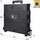 Olympia Tools 85-010 Grand Pack-N-Roll Portable Tools Carrier with Telescopic Handle, 80 Lb. Load Capacity, Black 2025 New Version