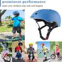 BURSUN Kids Bike Helmet Ventilation & Adjustable Toddler Helmet for Ages 2-14 Kids Boys Girls Multi-Sport Helmet for Skateboard Roller Skateing Bicycle Scooter blance Bike