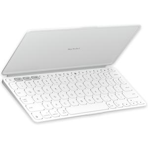 Logitech Keys-to-GO 2 Portable Wireless iPad Keyboard with Built-in Cover, Slim and Compact Bluetooth Keyboard for iPad, iPhone, Mac, and Apple TV, Easily Switch with Devices - Pale Grey