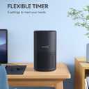 FULMINARE Air Purifiers for Bedroom H13 True HEPA Air Filter Quiet Air Cleaner With Night Light Portable Small Air Purifier for Home, Office, Living Room (Black 2 Pack)
