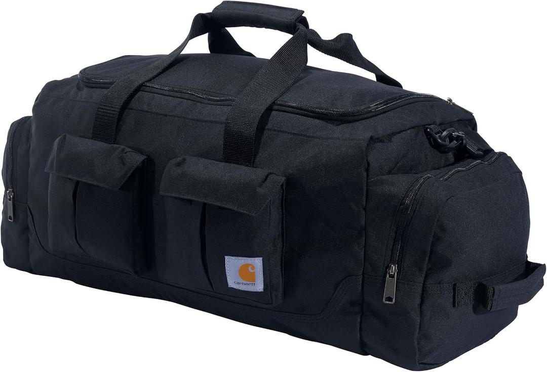 Carhartt 40L Utility Duffel, Heavy-Duty Gear Bag for Jobsite, Gym, & Travel, Duffel Bag (Black)