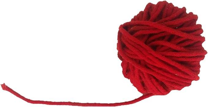 Red Cotton Thread(1 mm Thick)- Lal DHAGA Nazar -Black String Kalwa RAKSHA Sutra Evil Eye Protection THREAD-30 Meters,Valentine Day Gifts (Red Cotton)