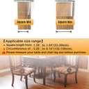 Square Chair Leg Protectors for Hardwood Floors,16 Pcs Silicone Felt Furniture Legs Caps to Prevent Floor from Scratches and Reduce Noise, Easy to Move,1.26-1.57",Clear