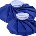 Ice Bags Ice Packs for Injuries,Reusable Ice Bags refillable Ice Pack Hot Water Bottle Hot Water Bag for Knee Head Hand Face Pain Relief,Hot Cold Compress,2Packs(9&11)