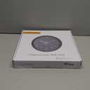 Jomparis Non-Ticking Wall Clock Silent Battery Operated Round Wall Clock Modern Simple Style Decor Clock for Home/Office/School/Kitchen/Bedroom/Living Room (13.5 Inch Gray)